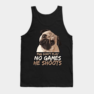 Shooter Pug Tank Top